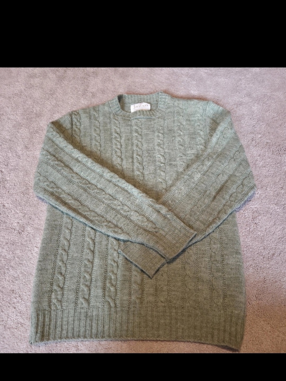 Vintage Jantzen Cable Knit Sweater Made in USA Men’s M Women’s L